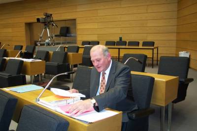 Probesitzen im Landtag 2003